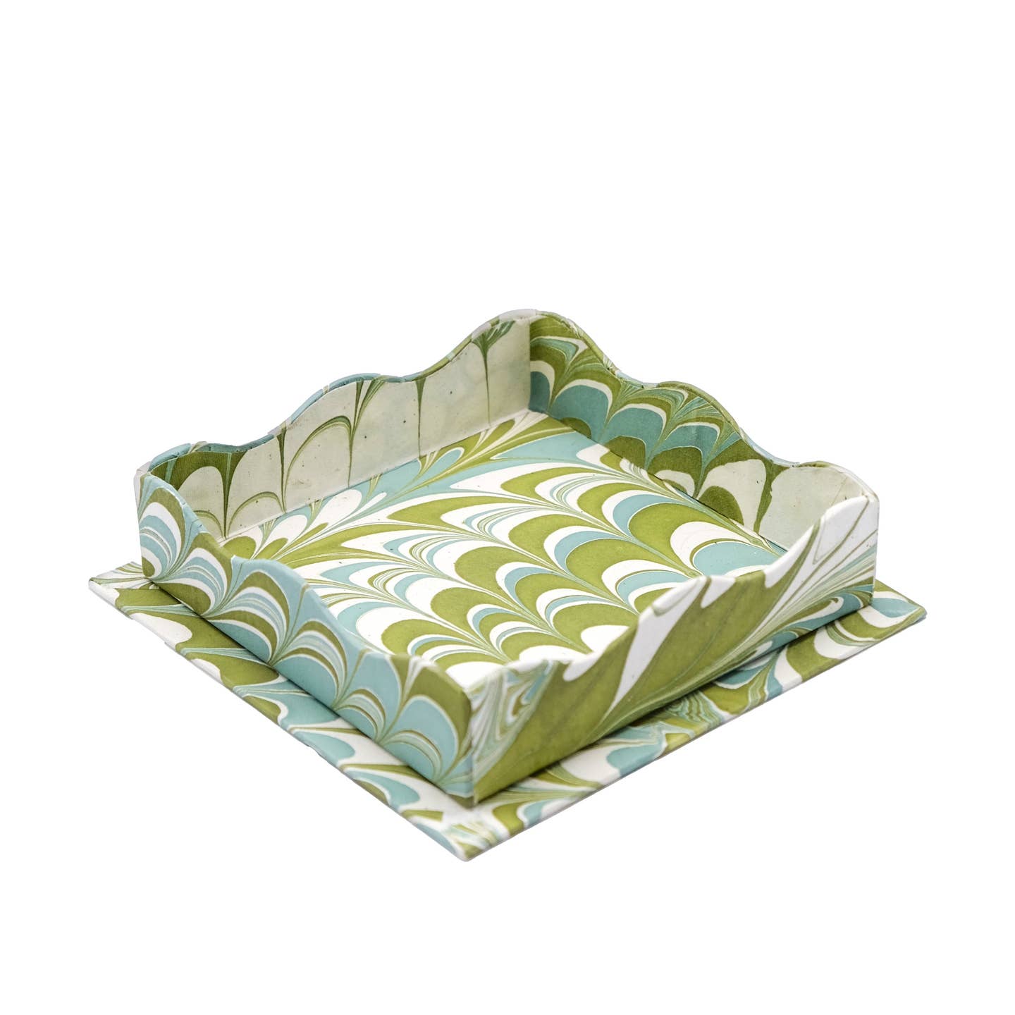 Hendricks Cocktail Napkin Tray, Green