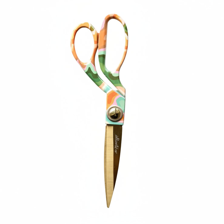 Designer Scissors, Marbled Rainbow