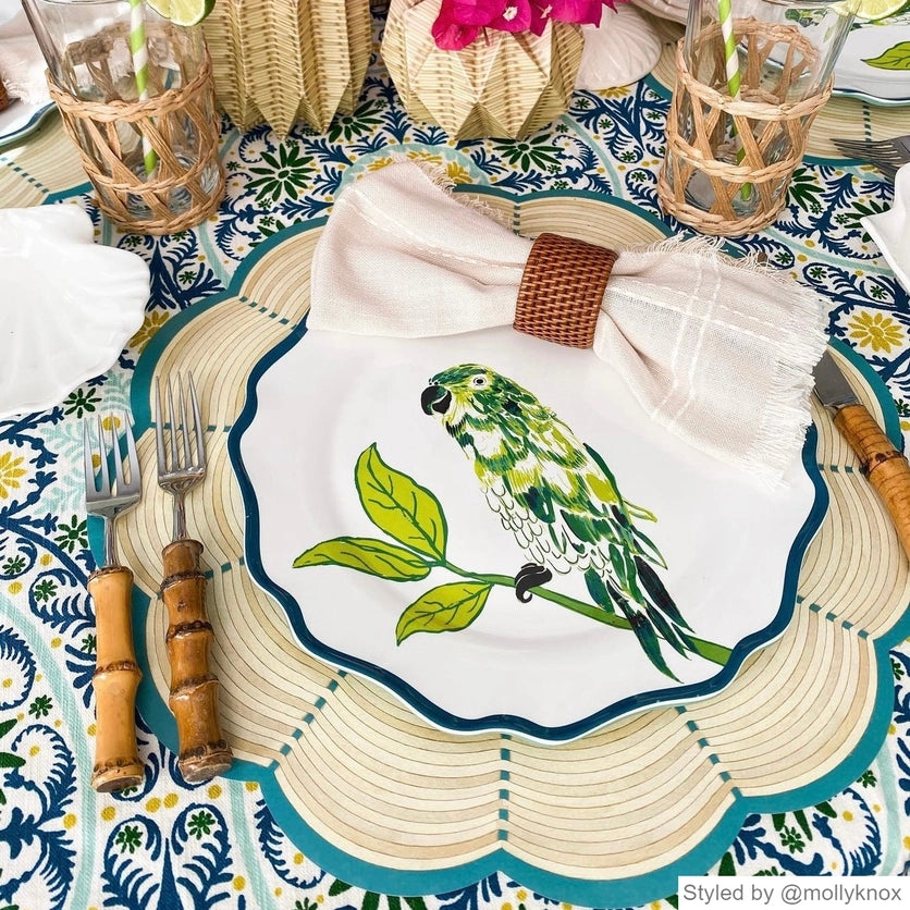 Wicker Paper Placemats, Pad of 24