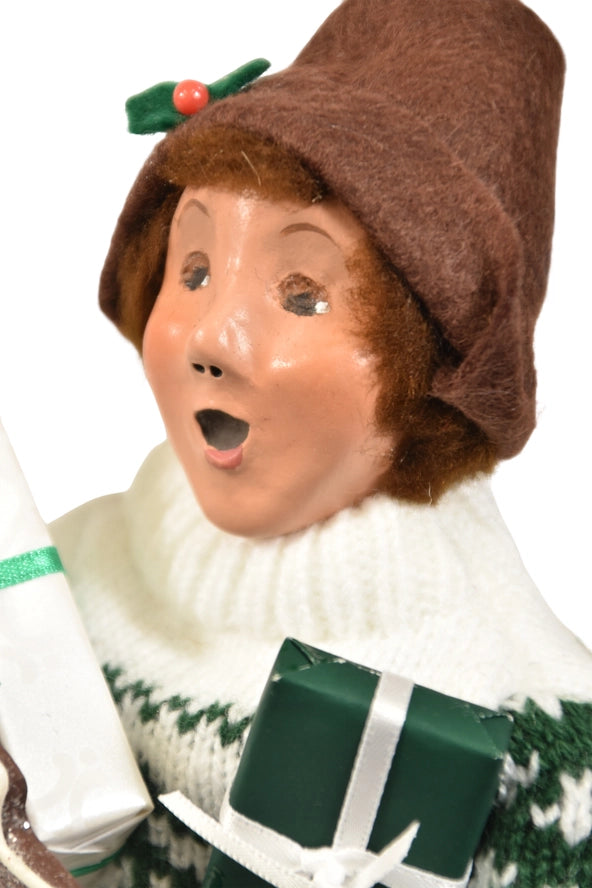 Byers Choice Shopping Family Boy