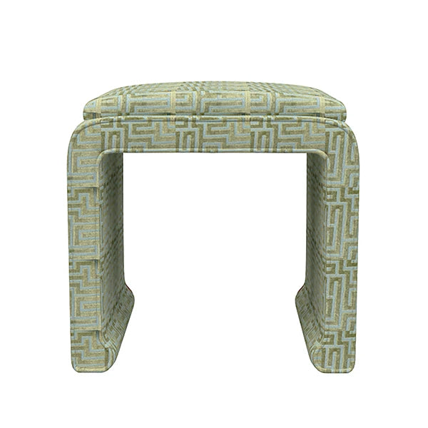 Worlds Away Edith Stool, Duluth Green