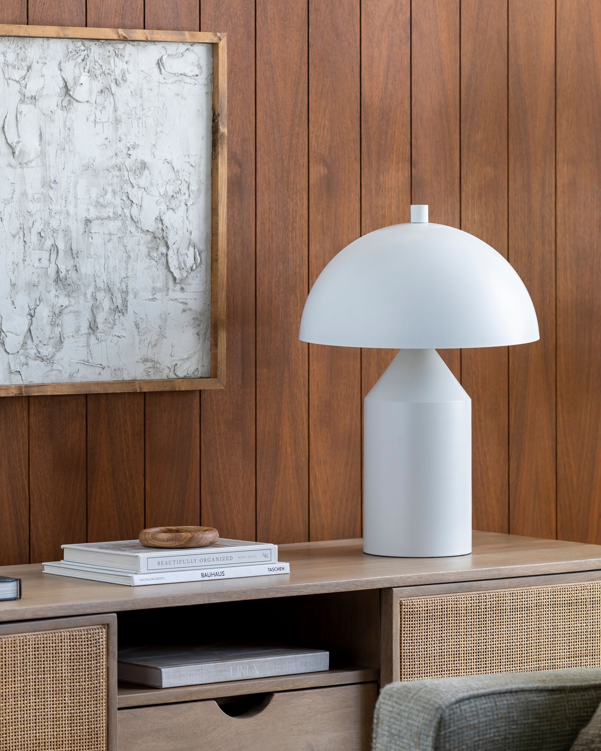 Carmela Table Lamp, White