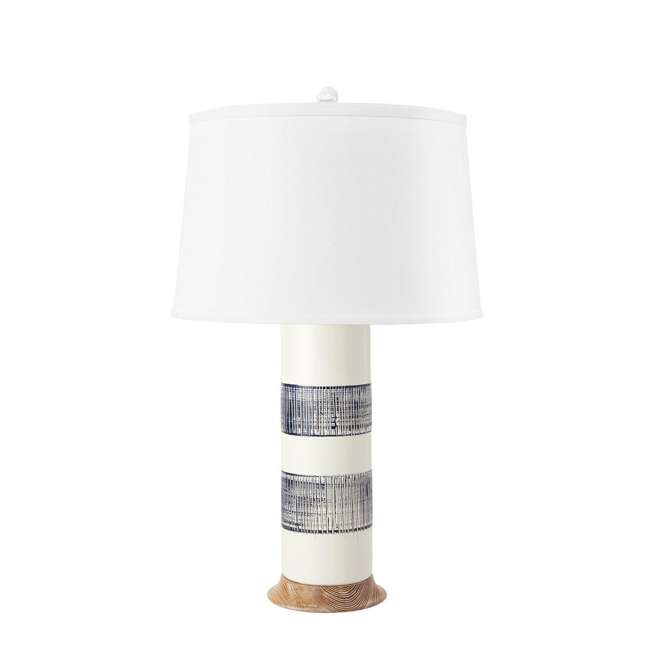 Elena Table Lamp, Blue & White