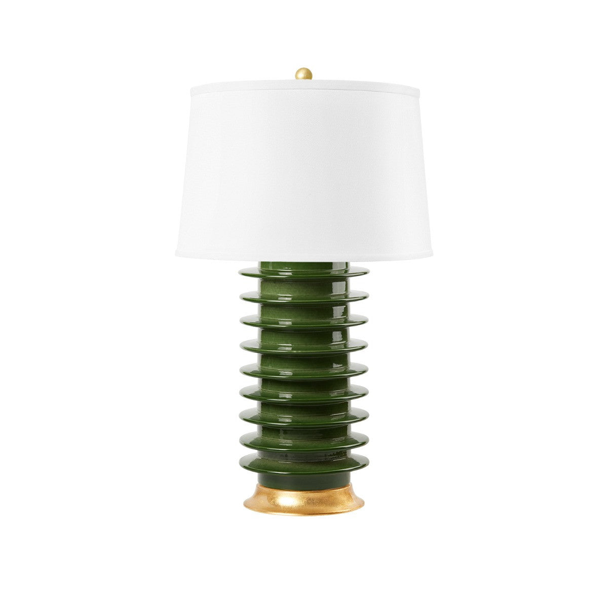 Elektra Table Lamp, Dark Green