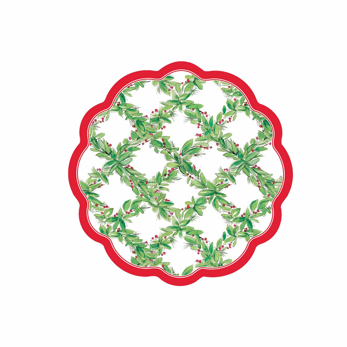 Holly Berry Appetizer/Dessert Bowls, Package of 8