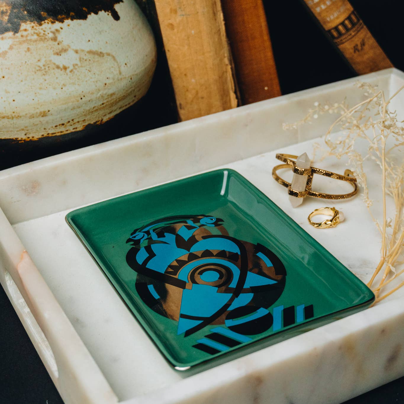 Two Birds Ceramic Tray