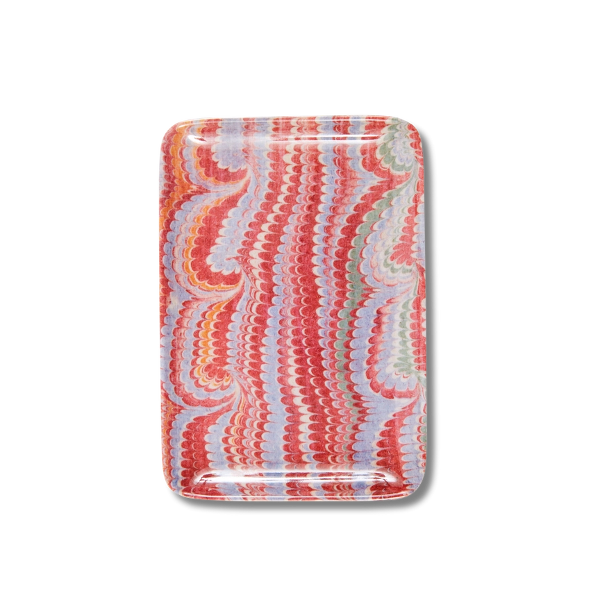 Marble Melamine Tray, Small