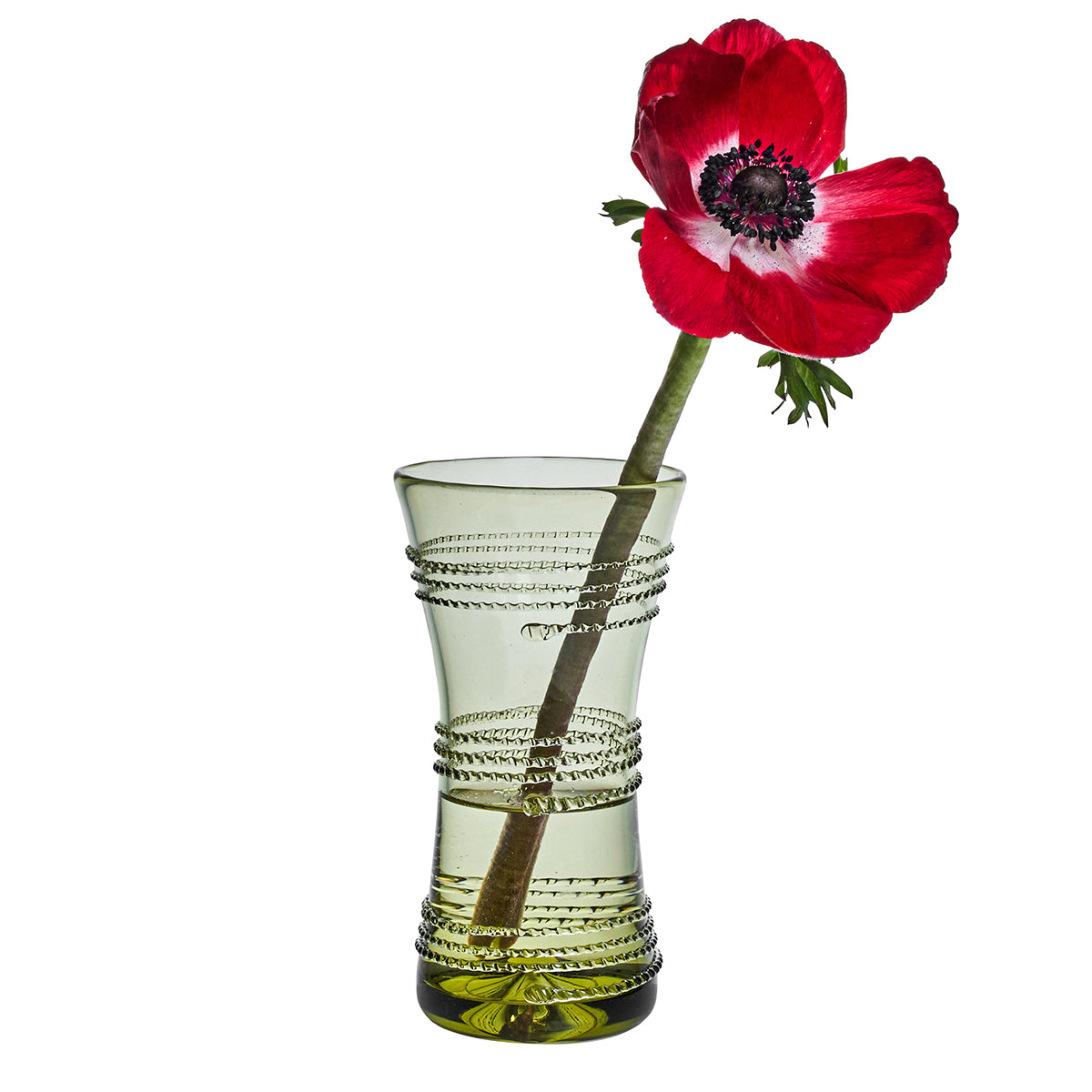 Juliska Ella 6" Corset Vase, Green