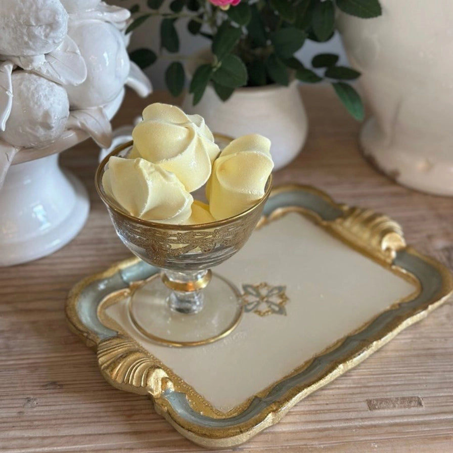 Florentino Baroque Wooden Tray, Villa Blue