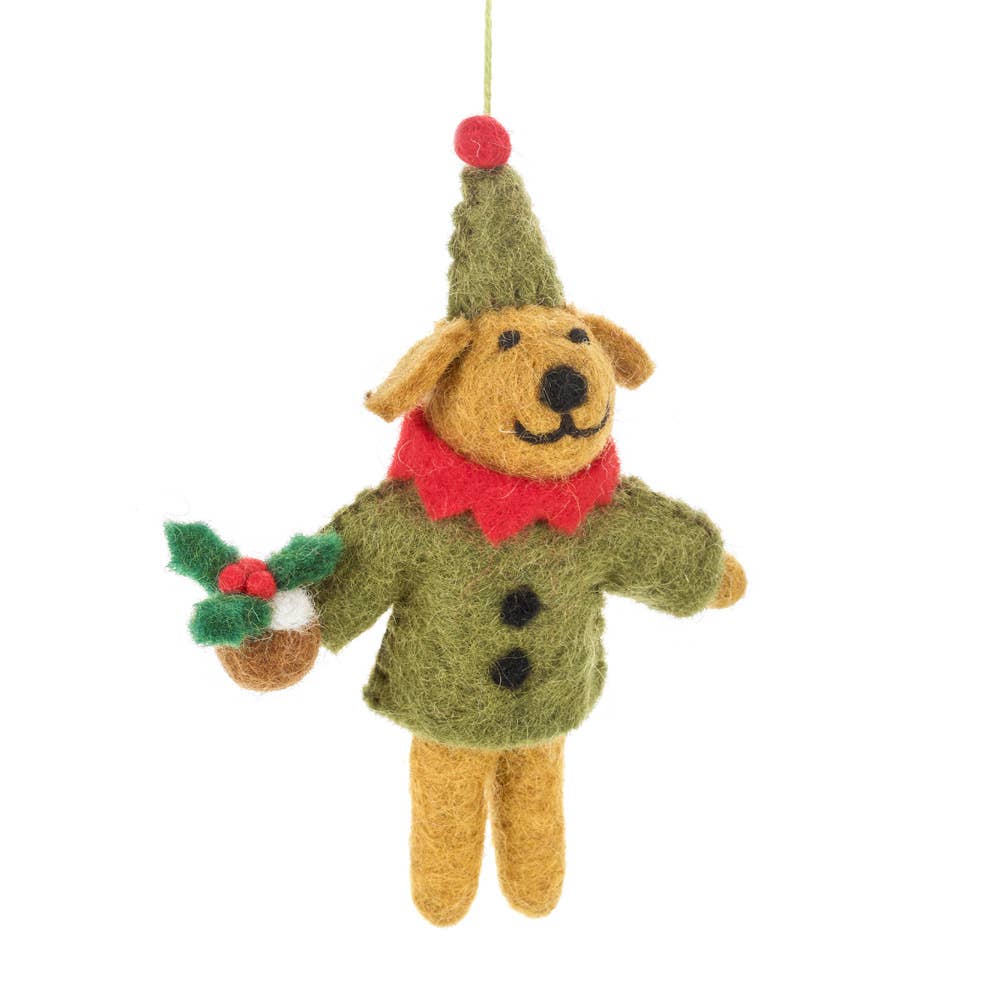 Bernie the Dog Felt Ornament