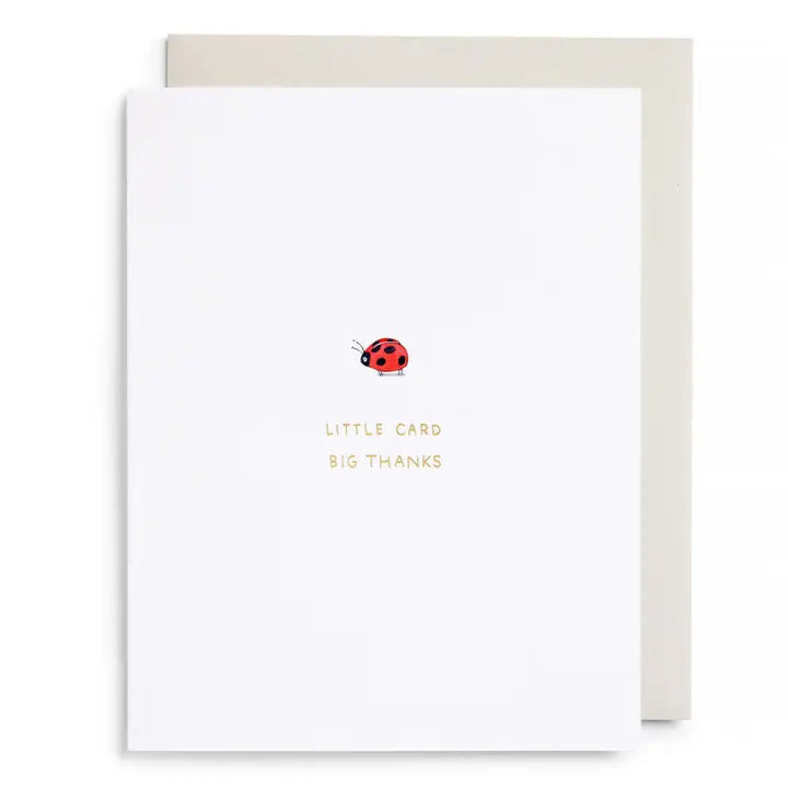 Little Card Big Thanks Greeting Card