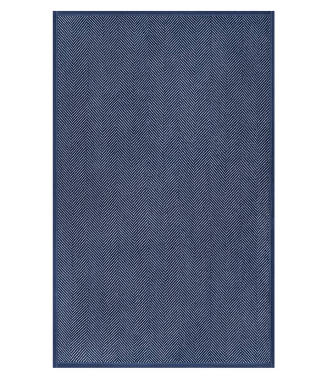 Harborview Herringbone Navy Blanket, Original