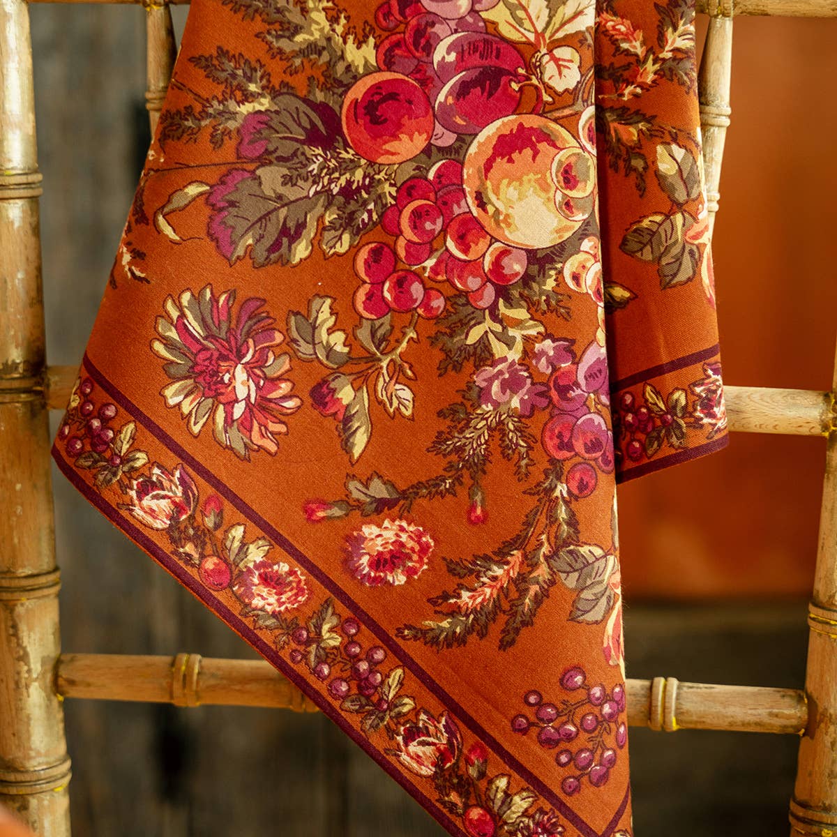 Bountiful Harvest Rust Napkins, Set of 4