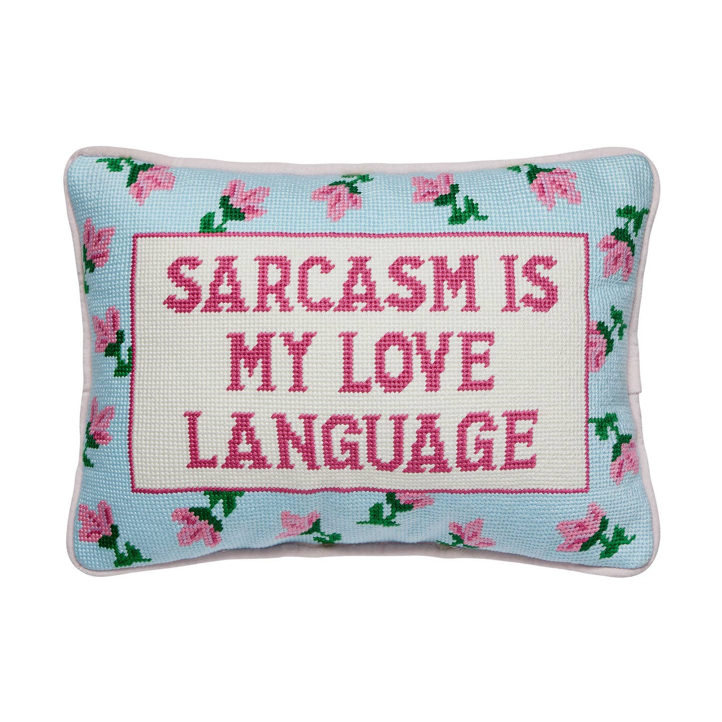 Sarcasm Needlepoint Pillow