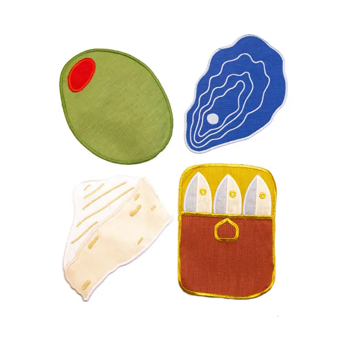 Hors D'oeuvres Cocktail Napkins, Set of 4