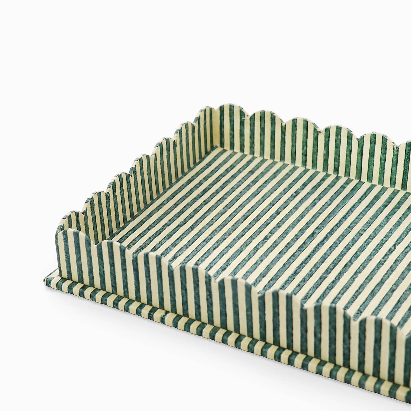 Hayes Striped Trays, Set of 2, Denim