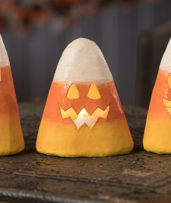 Scary Candy Corn Luminary