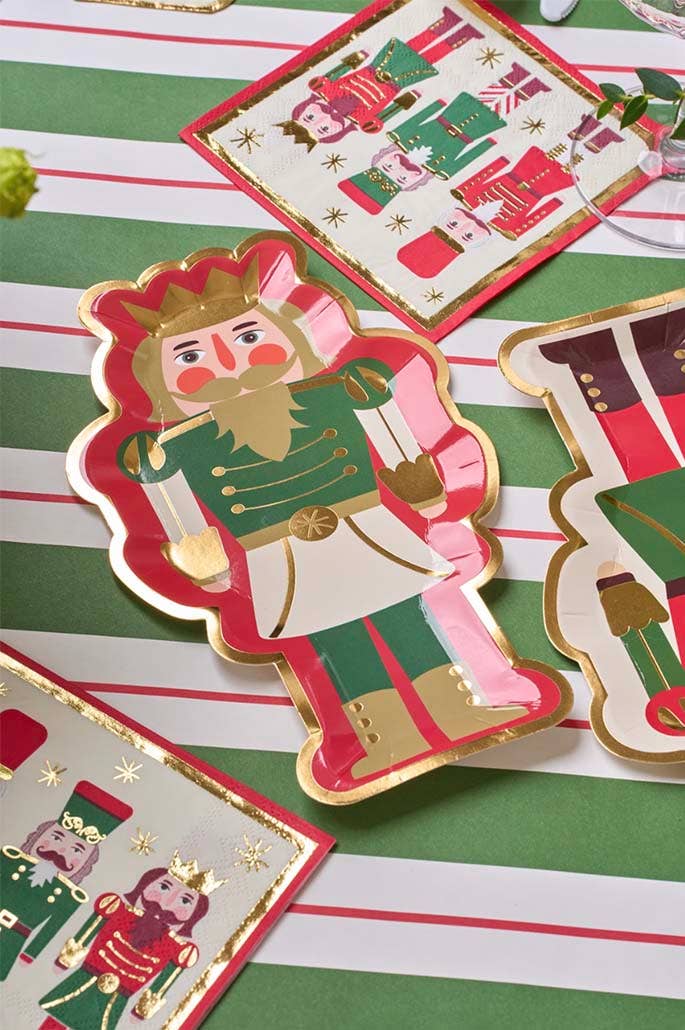 Salad Plate Nutcracker Christmas Assorted, Package of 8