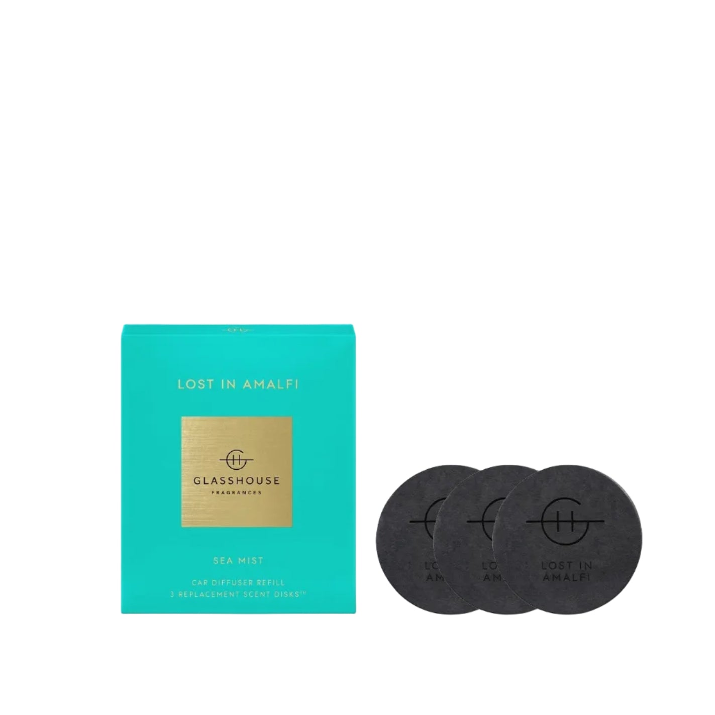 Glasshouse Car Diffuser Refill, Lost in Amalfi