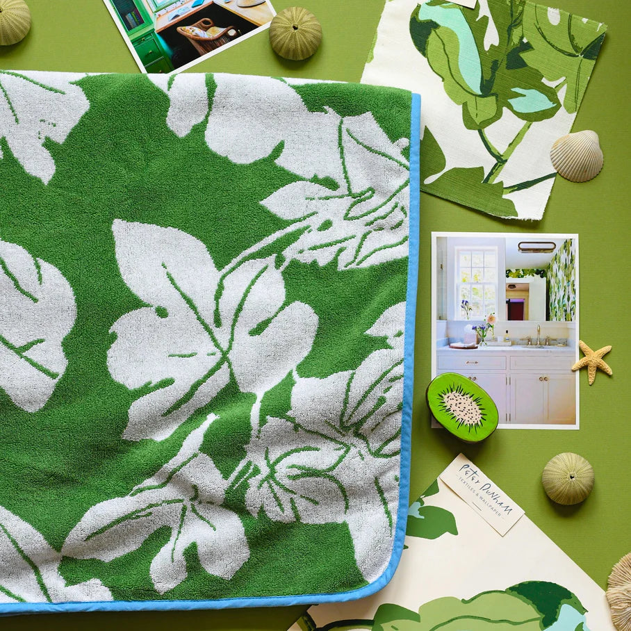 Weezie x Peter Dunham Oversized Beach Towel, Fig