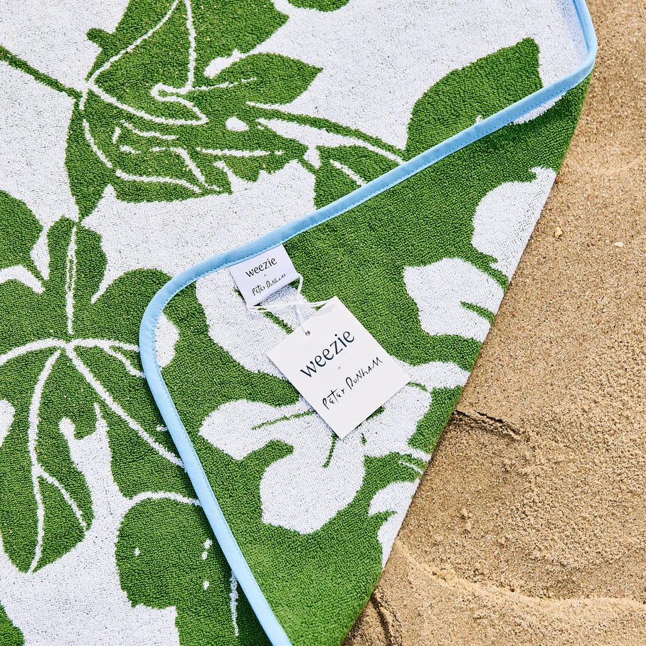 Weezie x Peter Dunham Oversized Beach Towel, Fig