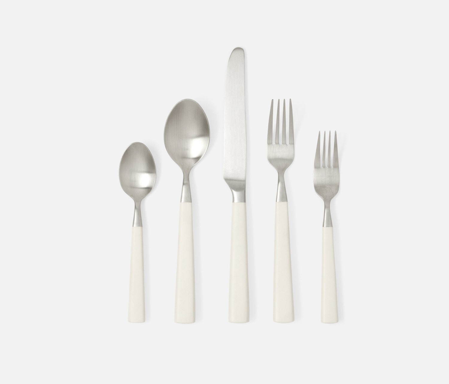 Annalise Matte White Flatware Set