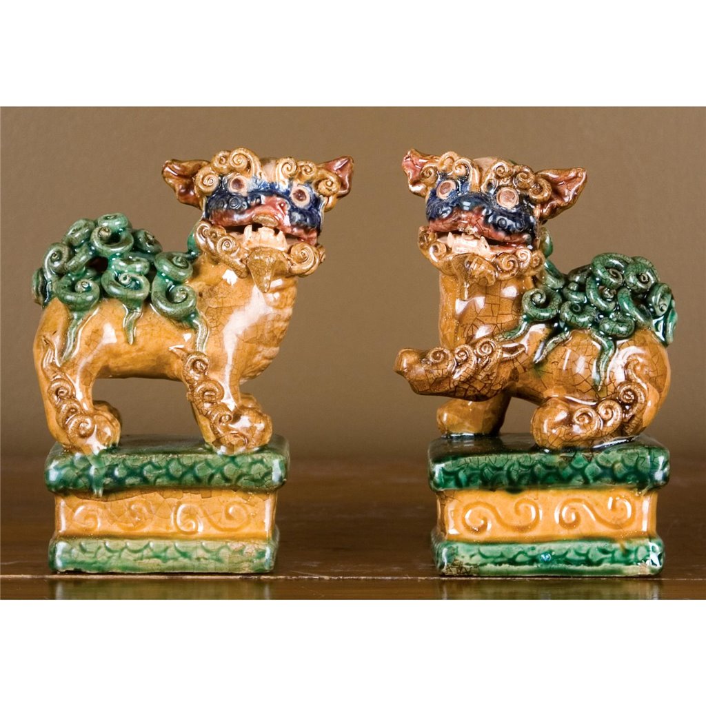 Kyle Small Foo Dogs, Pair