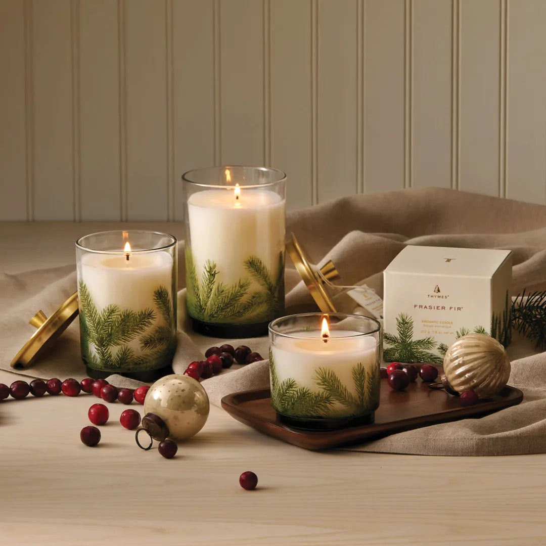Thymes Frasier Fir Heritage Pine Needle Luminary, Large