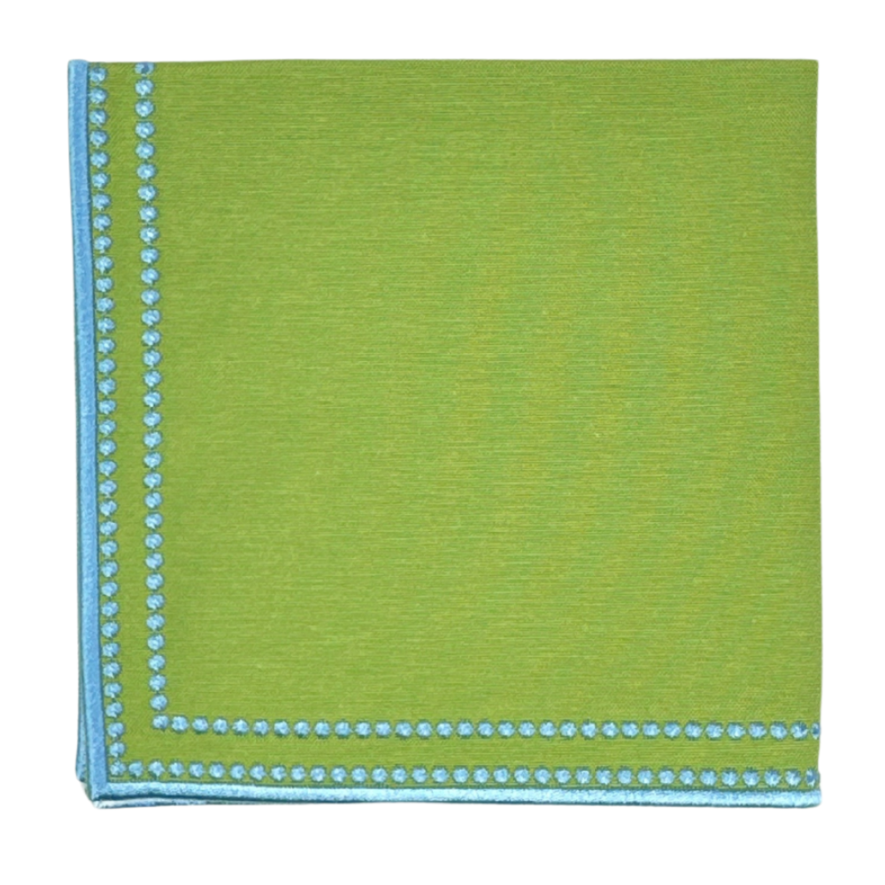 Charlotte Green & Blue Napkins, Set of 4