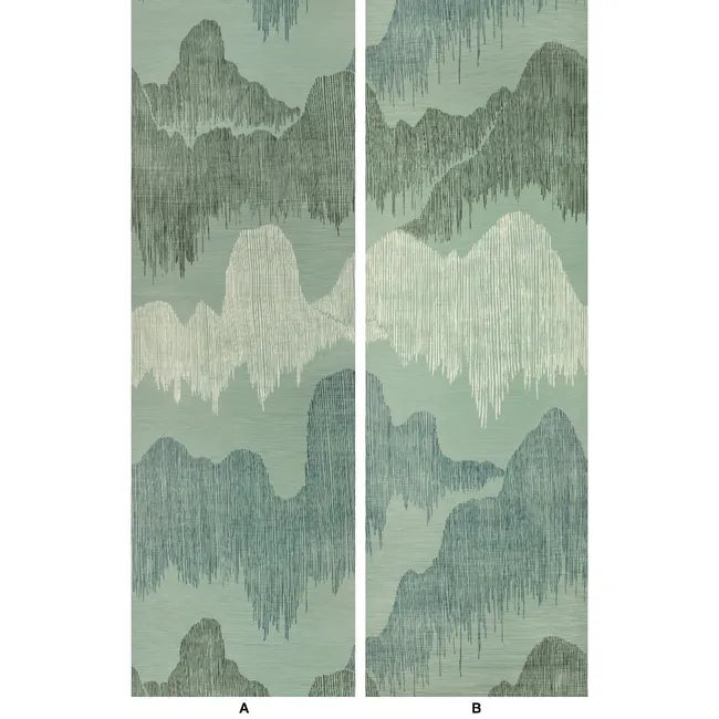 Kelly Wearstler Cascadia Paper, Teal