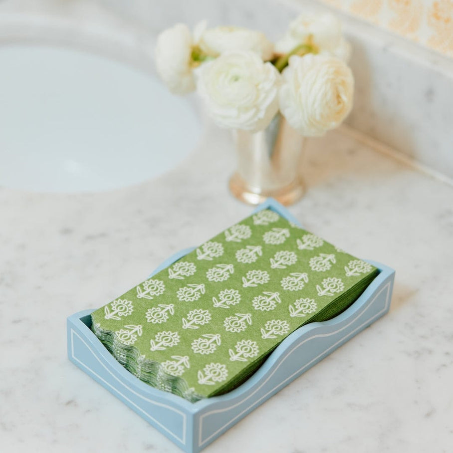 Weezie Small Lacquer Tray, Hydrangea