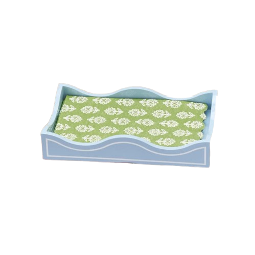Weezie Small Lacquer Tray, Hydrangea