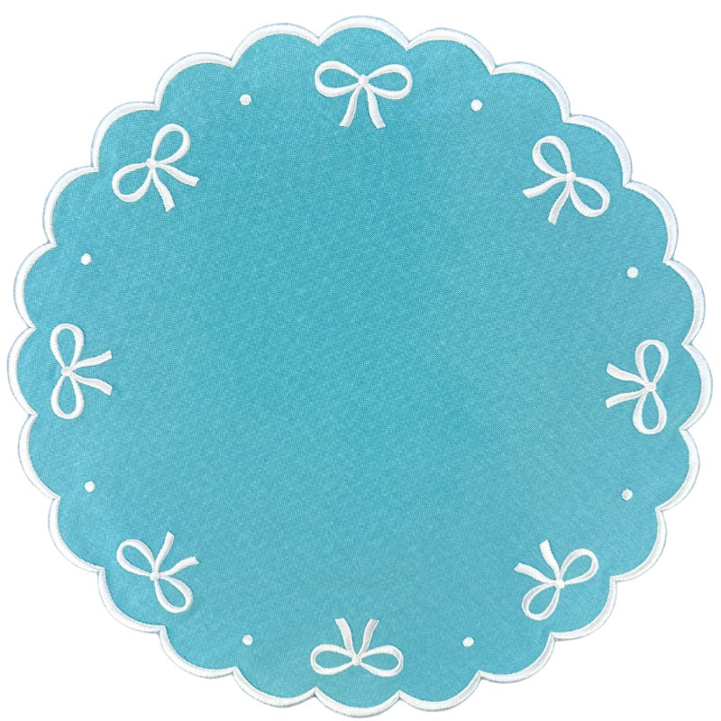 Juliet Robin's Egg Bows Placemats, Set of 4