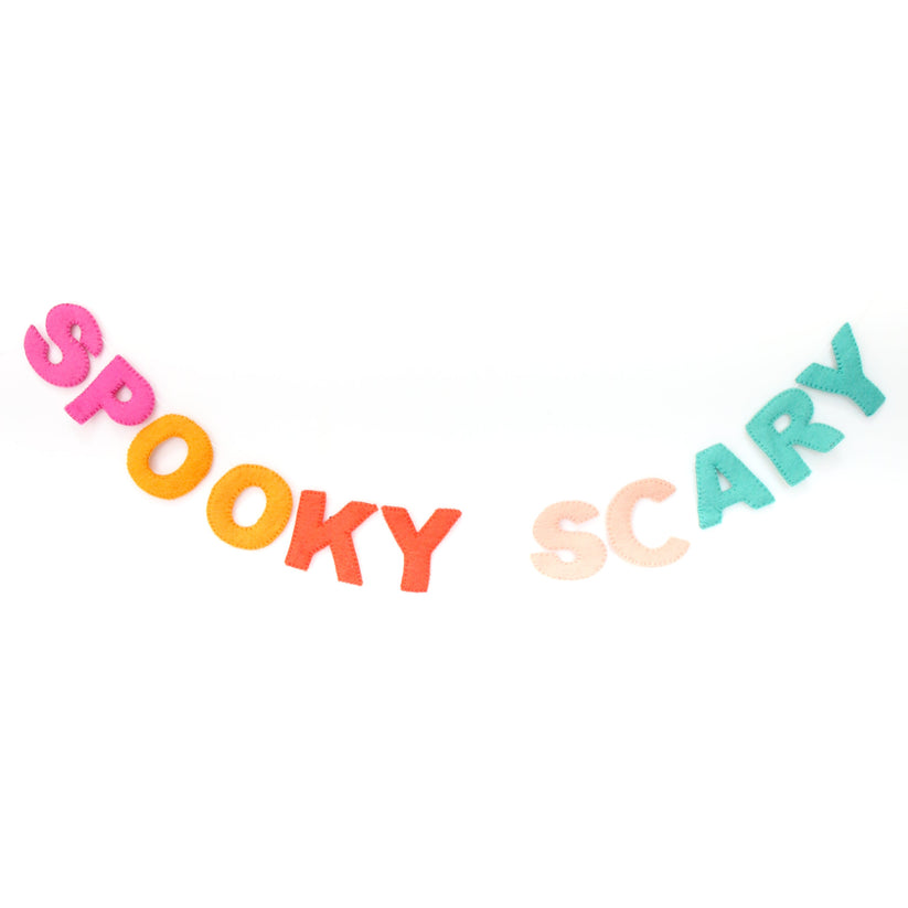 Poppy Spooky Scary Felt Garland