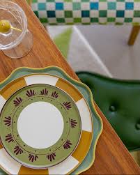Fleur Hors d'Oeuvres Plate Set, Dirty Martini