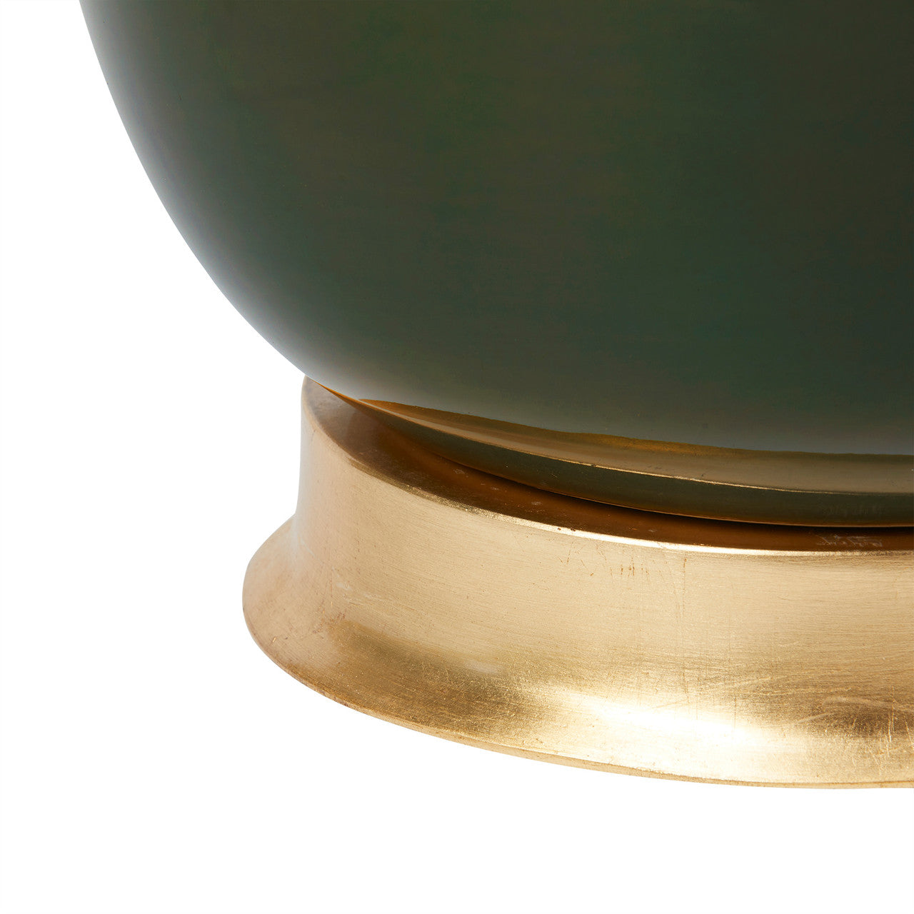 Jade Table Lamp, Olive Green
