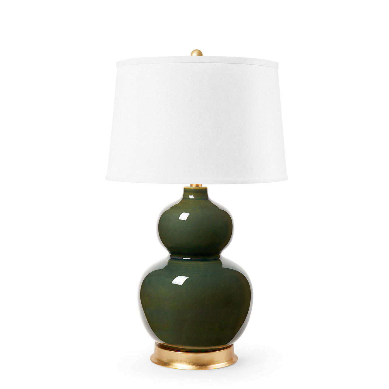 Jade Table Lamp, Olive Green