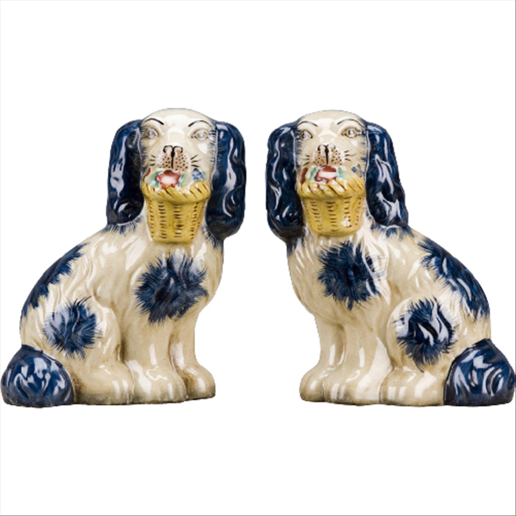 Sweetie Basket Blue Spaniels, Pair