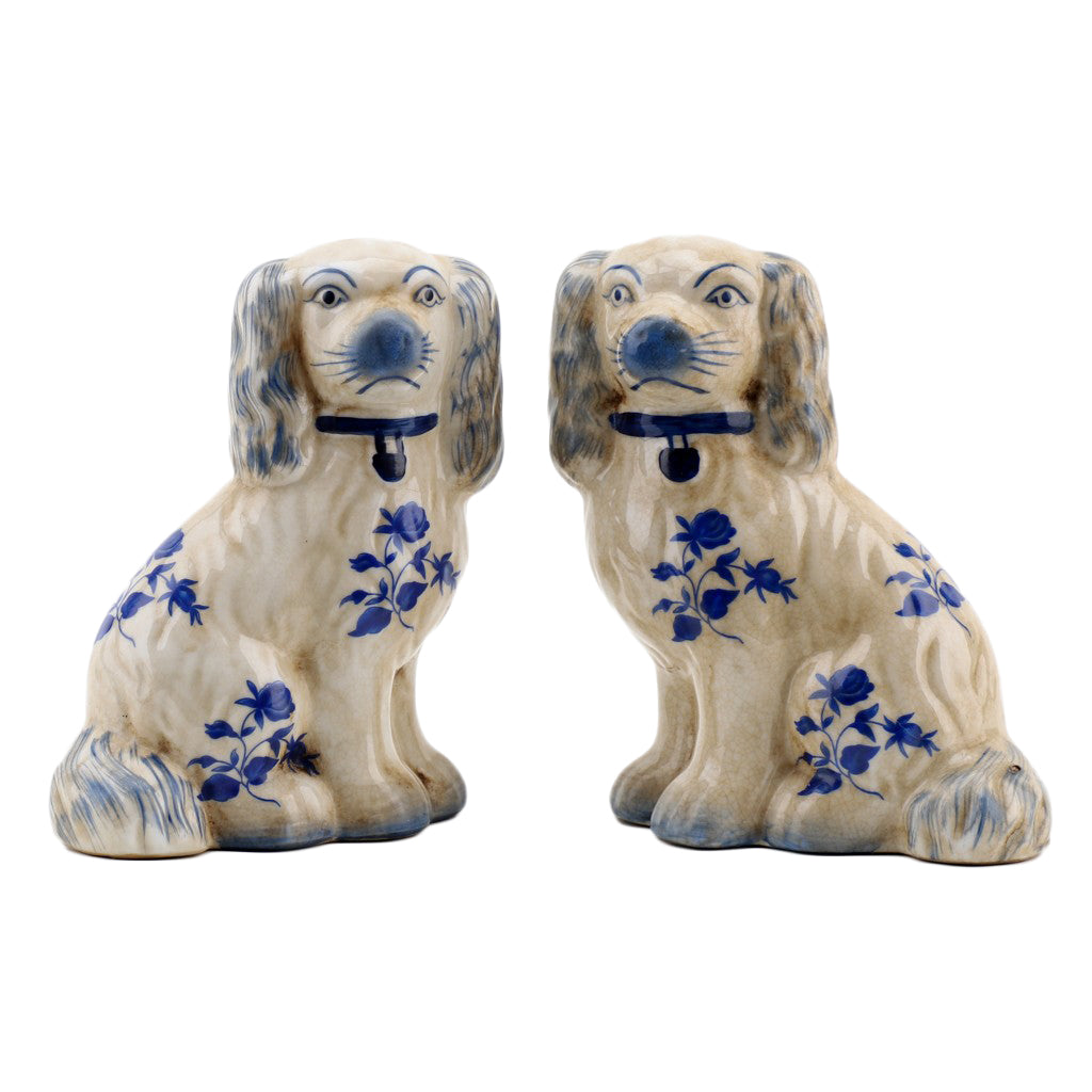 Blossom Blue Spaniels, Pair