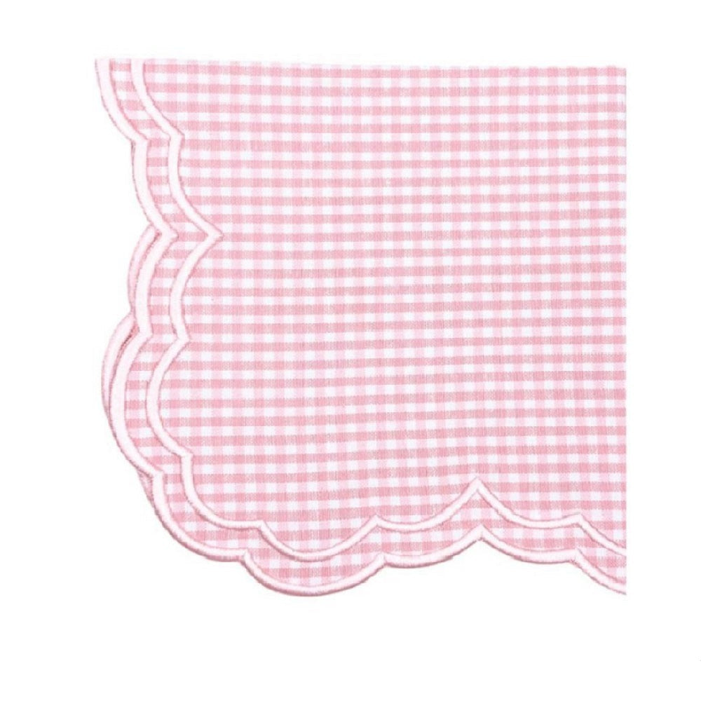 Bettina Pink Gingham Napkins, Set of 4