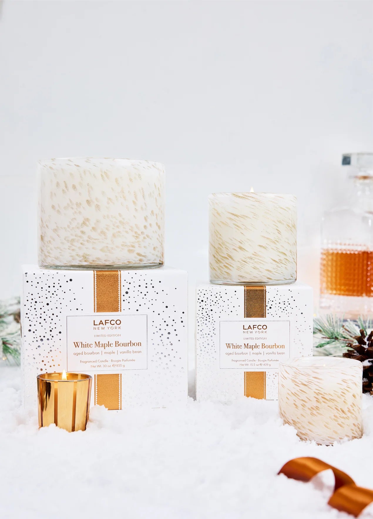 Lafco White Maple Bourbon Signature Candle