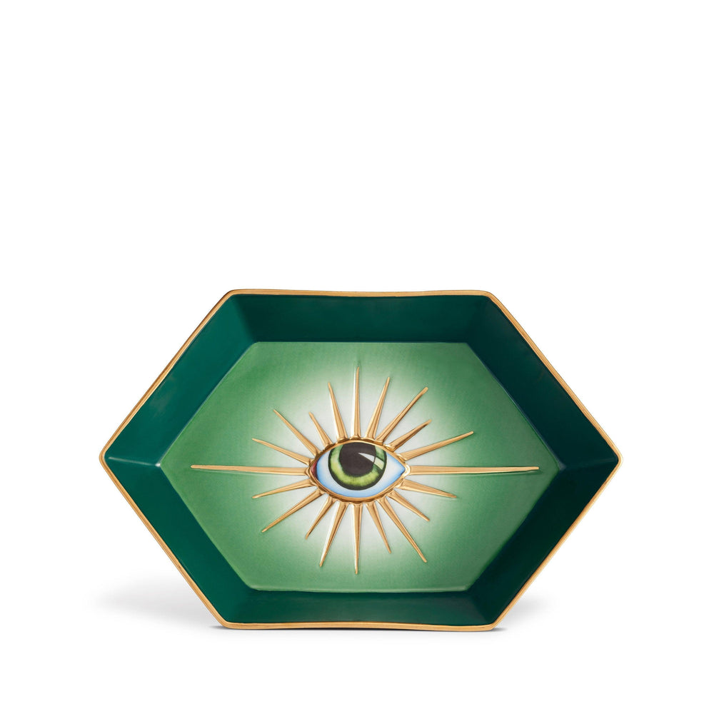 L'Objet Lito Hexagon Tray, Green