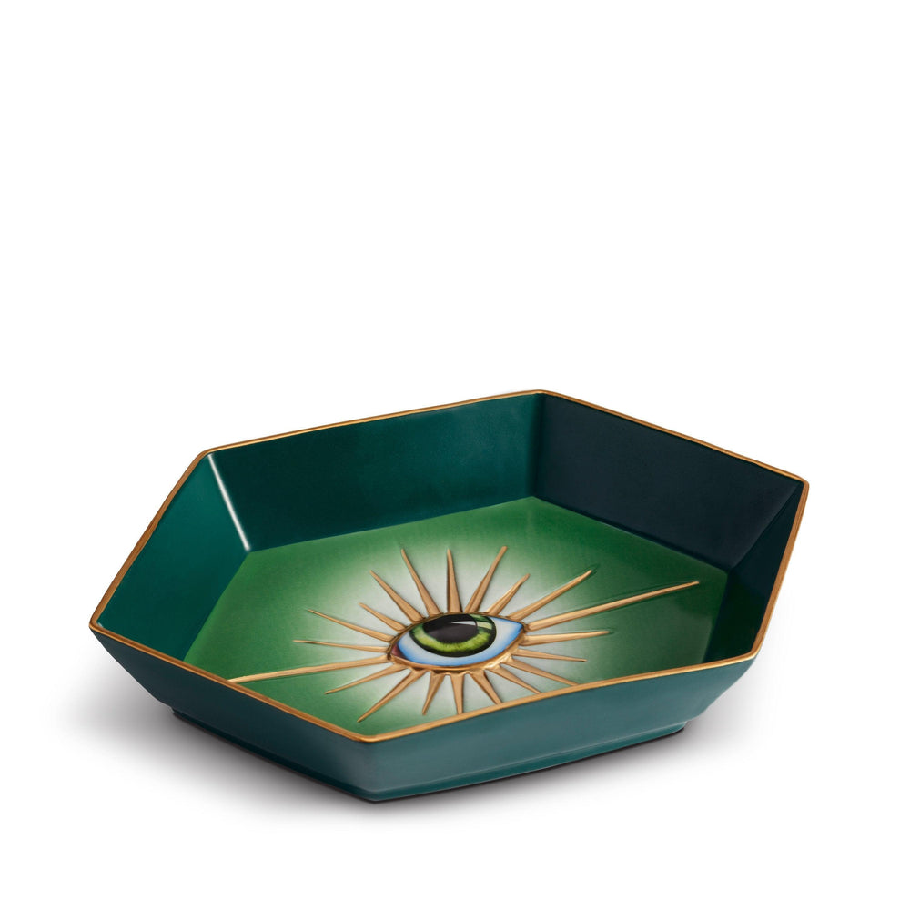 L'Objet Lito Hexagon Tray, Green
