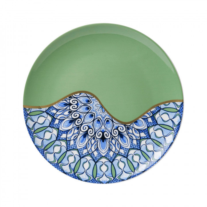 Dutch Mandala Wall Plate, Green