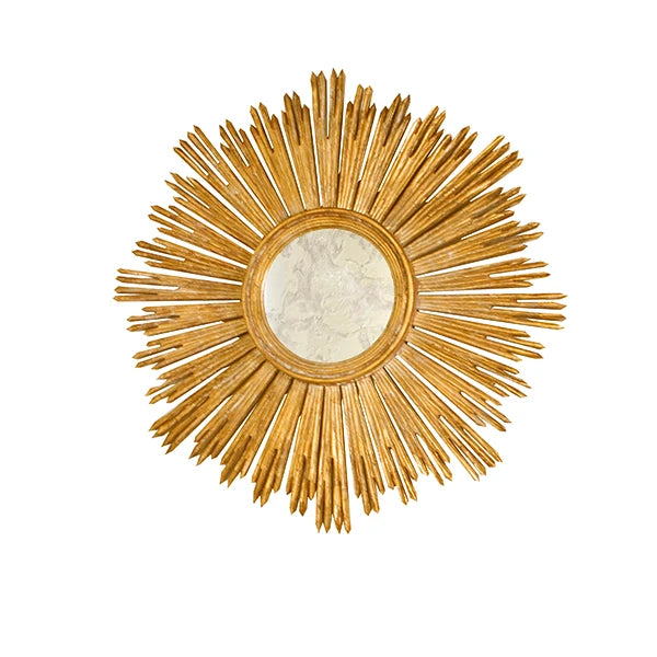 Worlds Away Margeaux Mirror, Gold Leaf