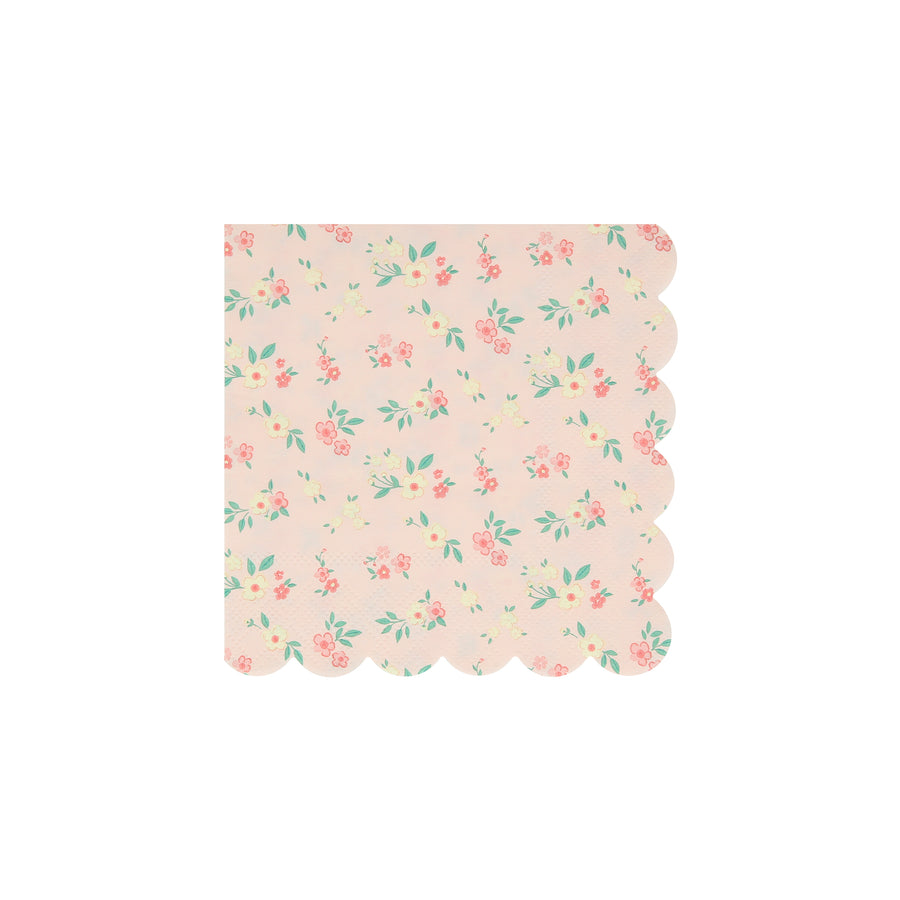 Vintage Ditsy Paper Cocktail Napkins