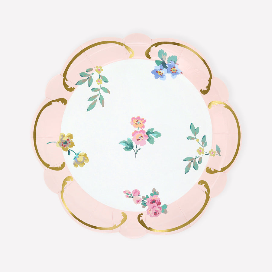 Rococo Posy Paper Side Plates