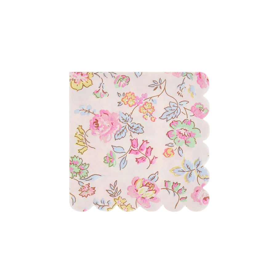Pink Chintz Paper Cocktail Napkins