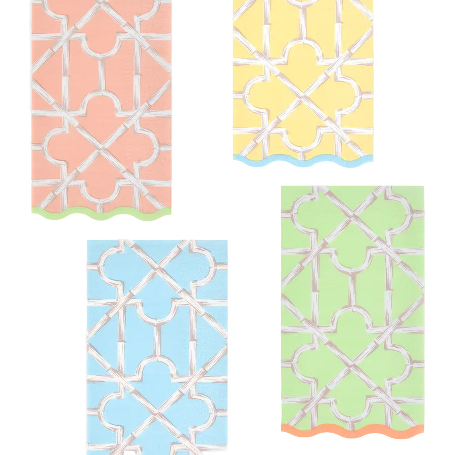 Bamboo Pattern Paper Guest Towels