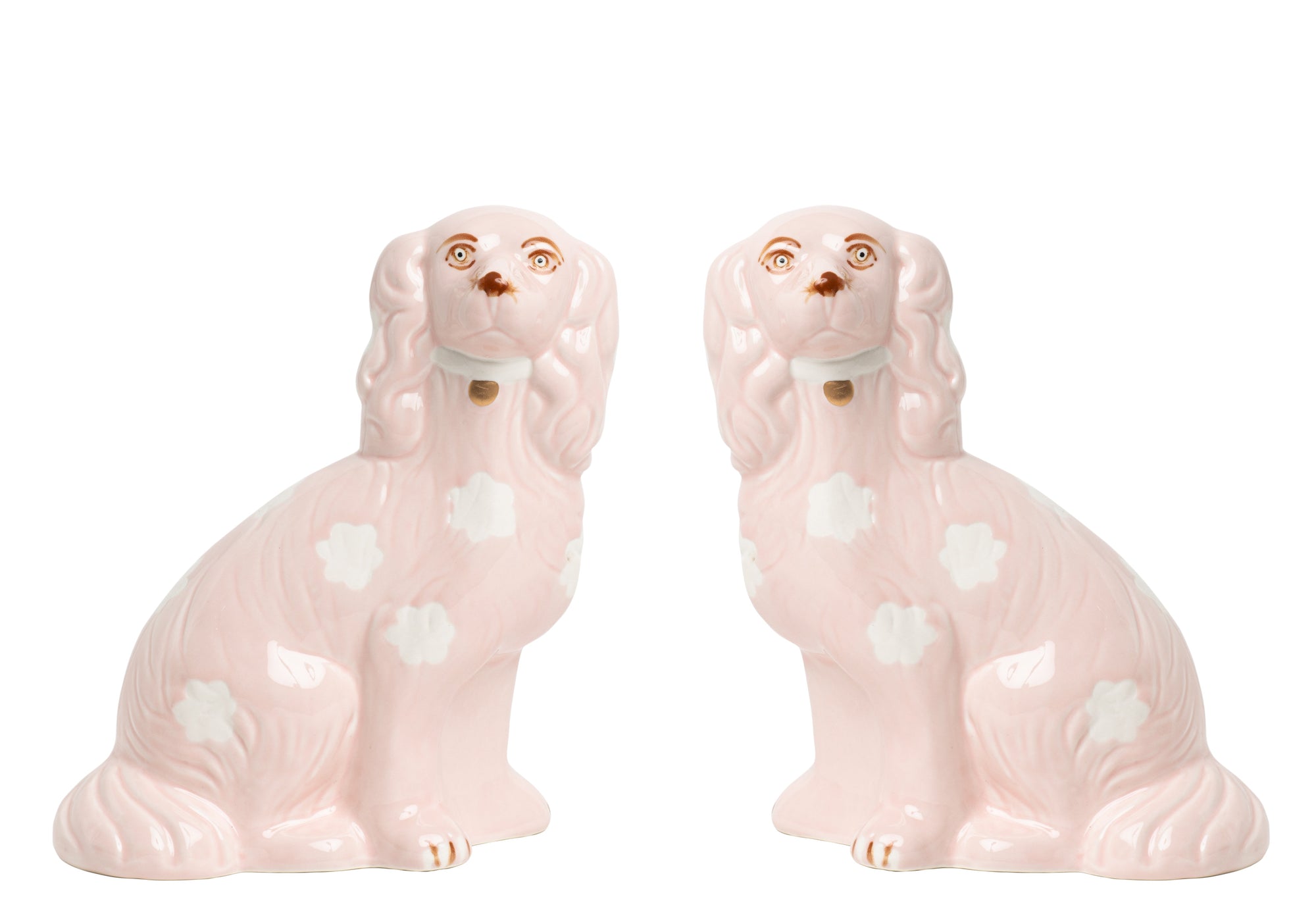 Pawley Pink Staffordshire Dogs, Multi Sizes